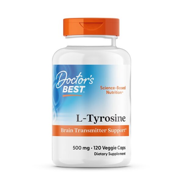 L-Tyrosine 500mg 120 gelules Doctor's Best - Acide amine a Paris Herba Barona