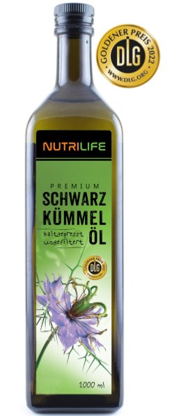 Huile de Nigelle Cumin Noir Non Filtree 1L Krauterland - Acheter à Paris Paris Herba Barona