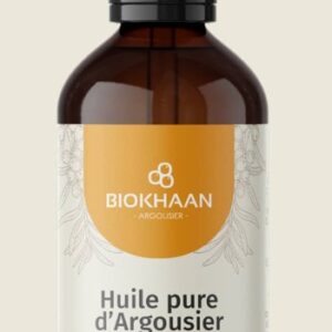 Huile Végétale d'Argousier Bio – Flacon 100ml – Hydratation Peau & Muqueuses Omega 7 – Biokha...
