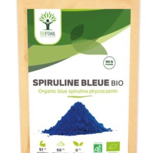 Spiruline bleue en poudre bio 50 g de Bioptimal Paris Herba Barona