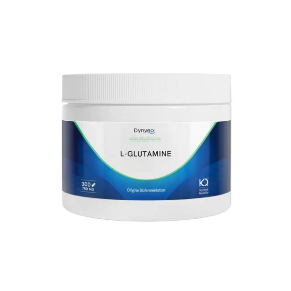 L-Glutamine 750 mg – 300 gélules – Dynveo – Kyowa Quality Paris Herba Barona