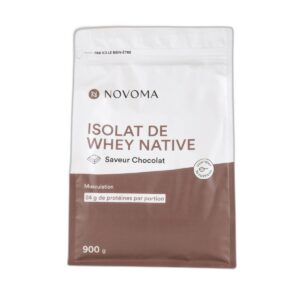 Isolat de whey native chocolat 900 g Novoma Paris Herba Barona