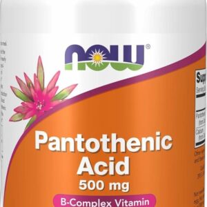 Acide Pantothénique (B5) fortement Dosé 500 mg 100 caps. NOW Foods Paris Herba Barona