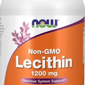 Lécithine de soja sans OGM lecithin non-ogm 1200mg 100 capsules Now Foods Paris Herba Barona