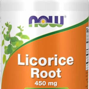 Licorice Root Racine de Réglisse 450mg Now Foods 100 Gélules Paris Herba Barona