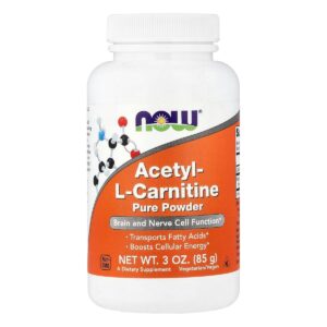 Acetyl-L-Carnitine pure poudre 85g Now Foods Paris Herba Barona