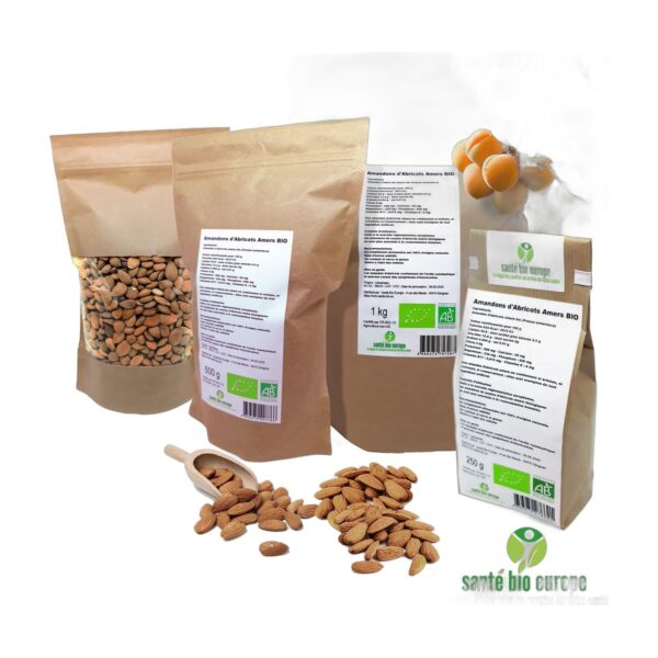 Amandons d Abricots Amers Bio Sante Bio Europe 500g Paris Herba Barona