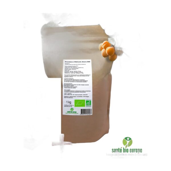 Amandons d Abricots Amers Bio Sante Bio Europe 500g Paris Herba Barona