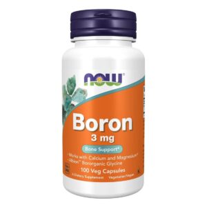 Bore Boron 3mg 100 capsules vegetales Now Foods Albion Paris Herba Barona