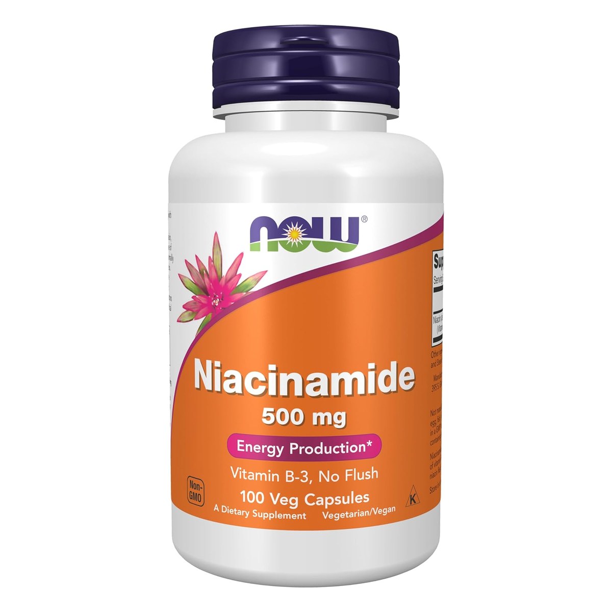 Niacinamide B3 500mg 100 capsules Now Foods Paris Herba Barona
