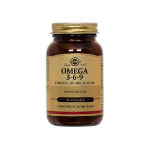 Omega 3-6-9 Solgar 60 gelules 1300mg Paris Herba Barona