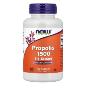 Propolis 1500mg 100 capsules vegetales Now Foods Paris Herba Barona