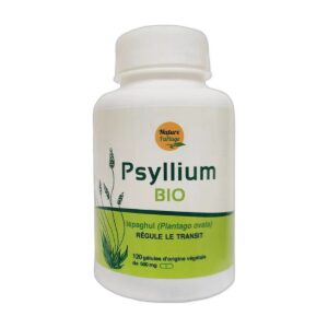 Psyllium bio 500mg 120 gelules Nature et Partage Paris Herba Barona