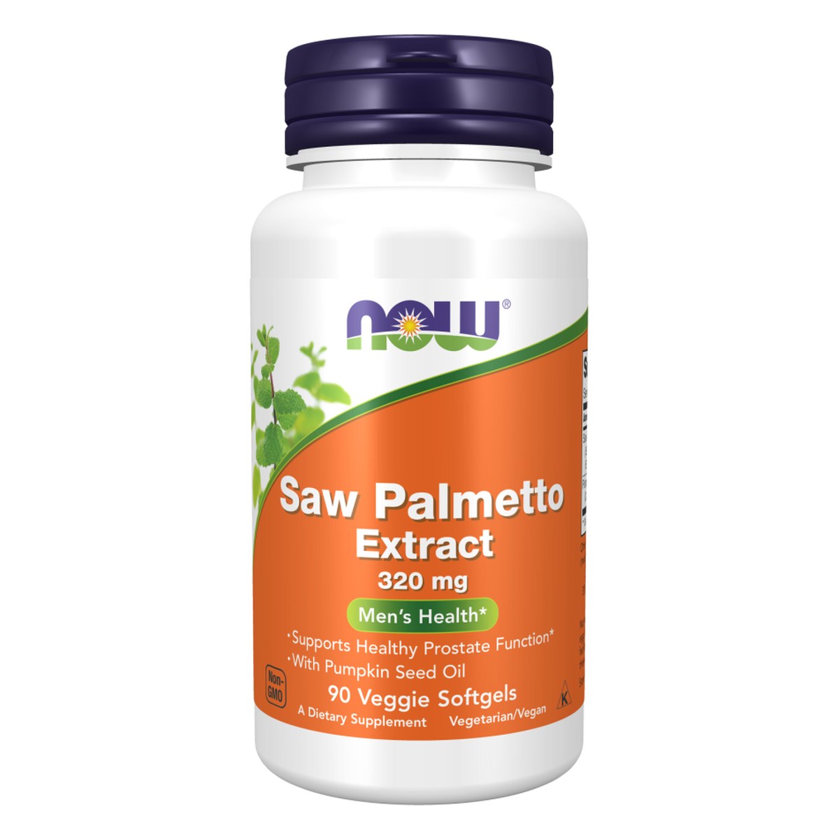 Saw Palmetto Extract 320mg Now Foods 90 softgels Palmier nain Paris Herba Barona