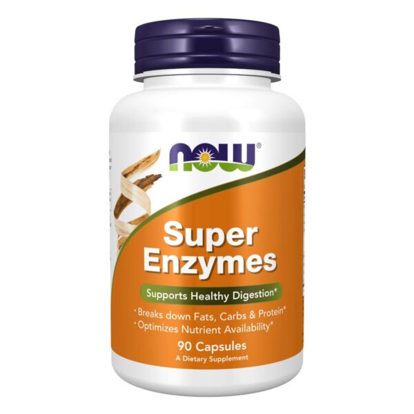 Super Enzymes Now Foods 90 capsules front Paris Herba Barona