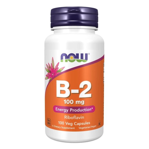 Vitamine B2 Riboflavine 100mg 100 capsules Now Foods Paris Herba Barona