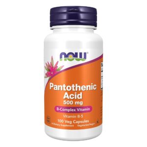 Vitamine B5 Acide Pantothenique 500mg 100 capsules Now Foods Paris Herba Barona