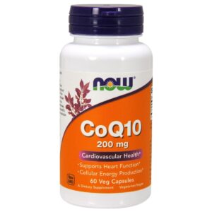 CoQ10 200 mg NOW Foods 60 gelules vegetales Paris Herba Barona