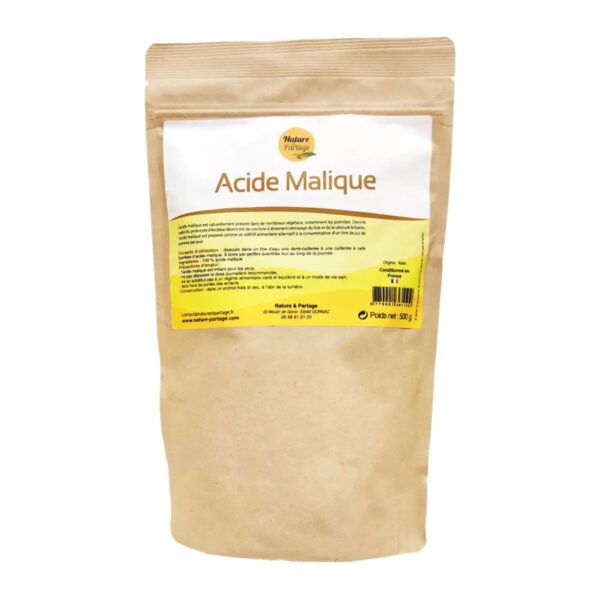Acide malique poudre 500g Nature et Partage Paris Herba Barona
