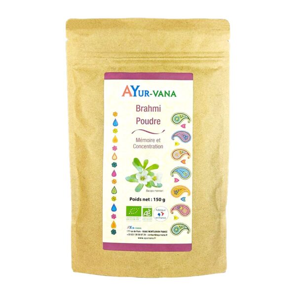 Bacopa Brahmi poudre 150g Ayur-vana Paris Herba Barona
