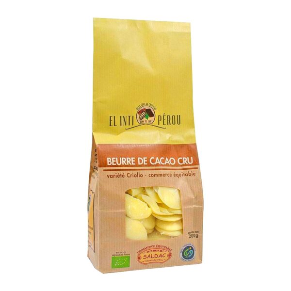 Beurre de cacao cru bio 200g Saldac Paris Herba Barona