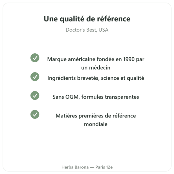 Biotine – 5000 mcg – 120 gélules – Doctor's best qualite Paris Herba Barona