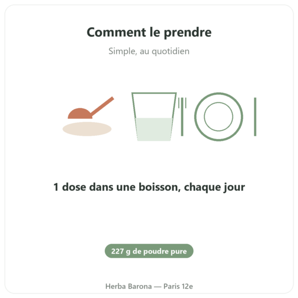 Citrate de Magnesium en Poudre Pure Now Foods 227g mode emploi conseil de prise Paris Herba Barona