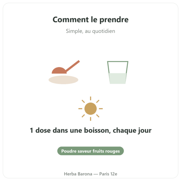 Collagène Marin en Poudre saveur fruits rouges – Novoma qualite Paris Herba Barona