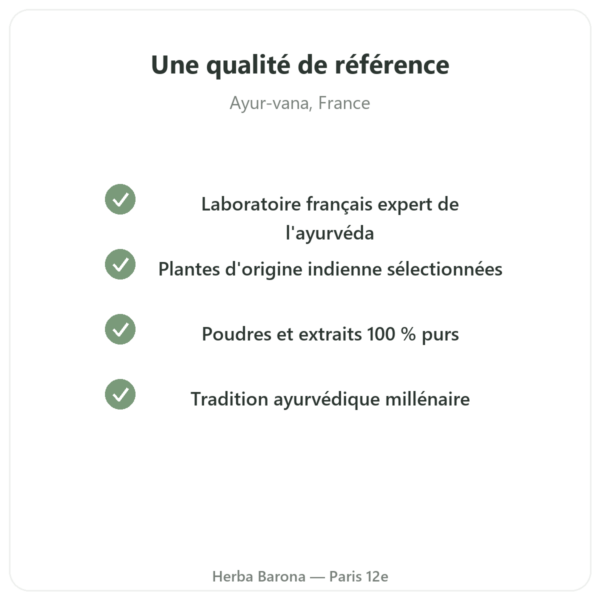 Curcuma Poivre – Ayur-vana – 60 gélules qualite Paris Herba Barona