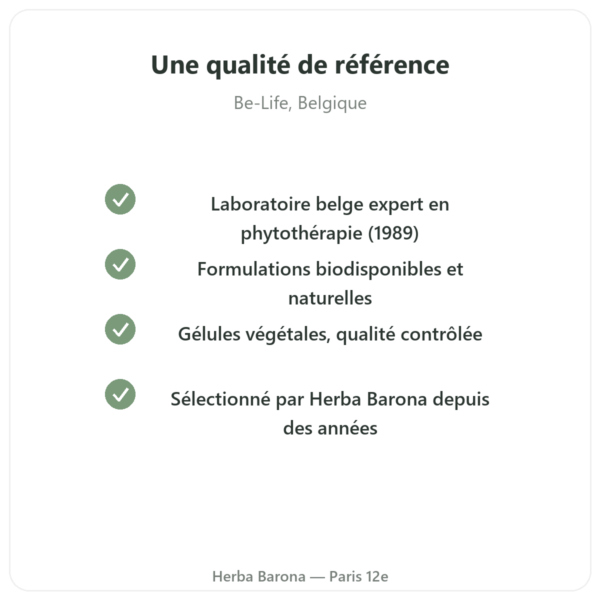 D-Mannose 750 – Be-Life – 60 gélules qualite Paris Herba Barona