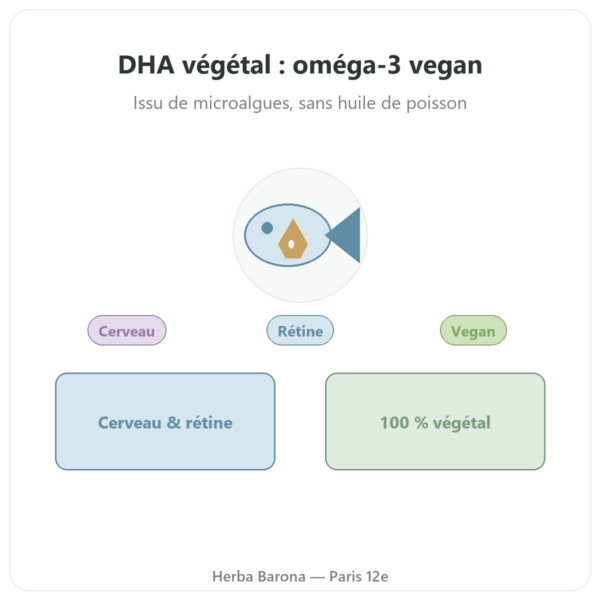 DHA végétal 250mg/ 60 gélules – Dynveo presentation Paris Herba Barona
