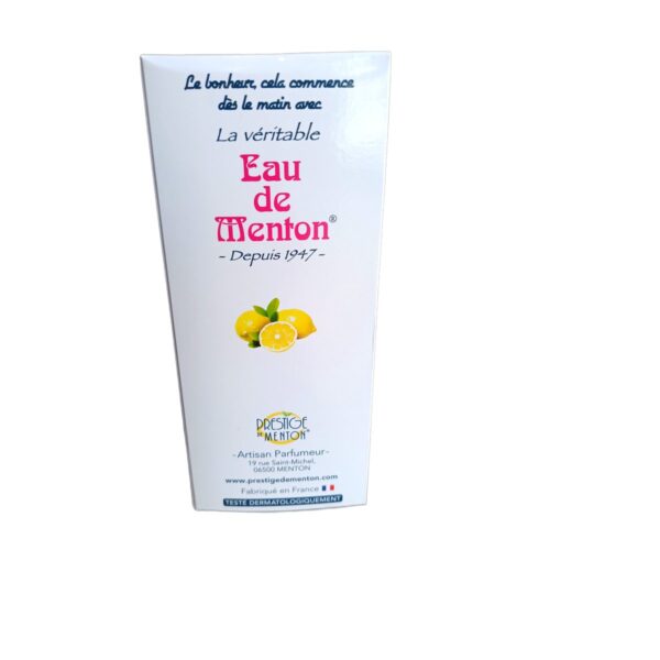 Eau de Menton 500ml recharge etui Prestige de Menton depuis 1947 Paris Herba Barona
