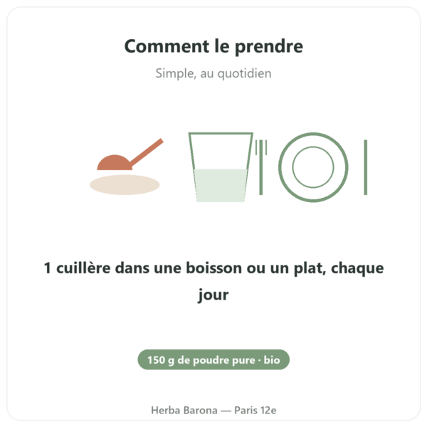 Fenugrec Bio poudre – Ayur-vana – 150 g mode emploi conseil de prise Paris Herba Barona