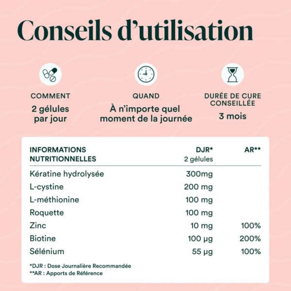 Composition Formule Cheveux Novoma kératine cystine zinc biotine sélénium Paris Herba Barona