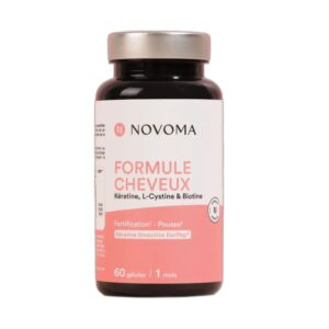 Formule Cheveux Novoma kératine KerPep biotine 60 gélules Paris Herba Barona