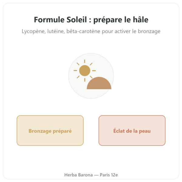 Formule Soleil – Novoma – 60 gélules presentation Paris Herba Barona