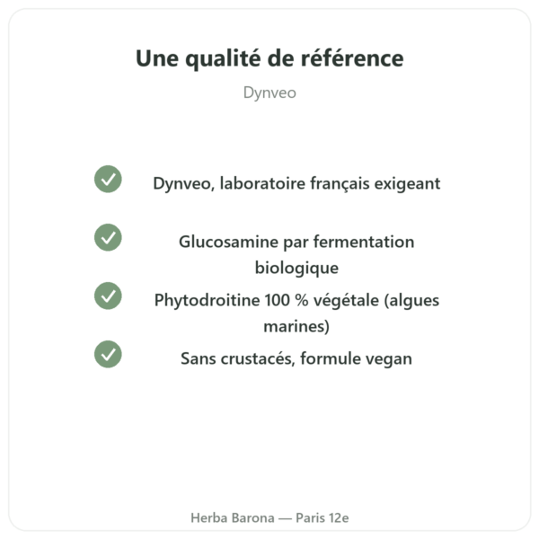 Glucosamine & Chondroïtine – 60 gélules qualite Paris Herba Barona