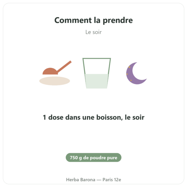 Glycine Cristallisée Poudre 750g – Nutrimuscle mode emploi conseil de prise Paris Herba Barona