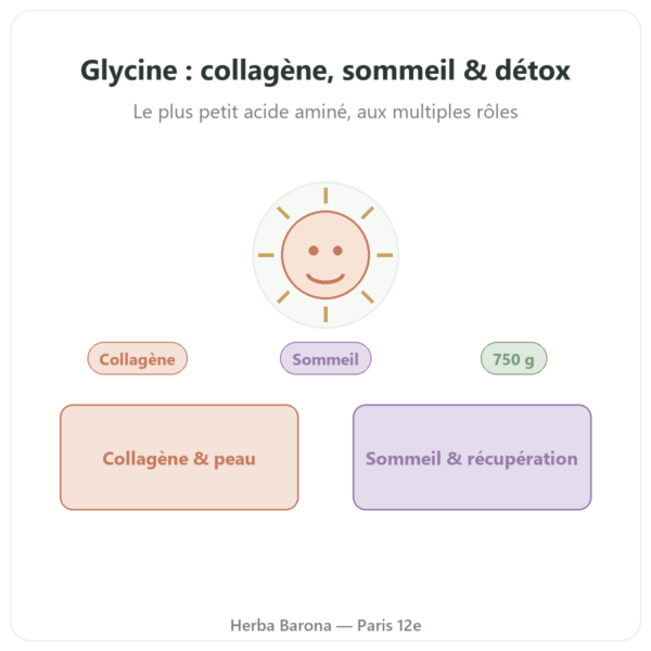 Glycine Cristallisée Poudre 750g – Nutrimuscle presentation Paris Herba Barona