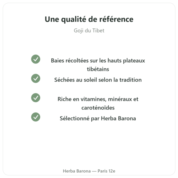 Goji du tibet – 1 X 500 g qualite Paris Herba Barona