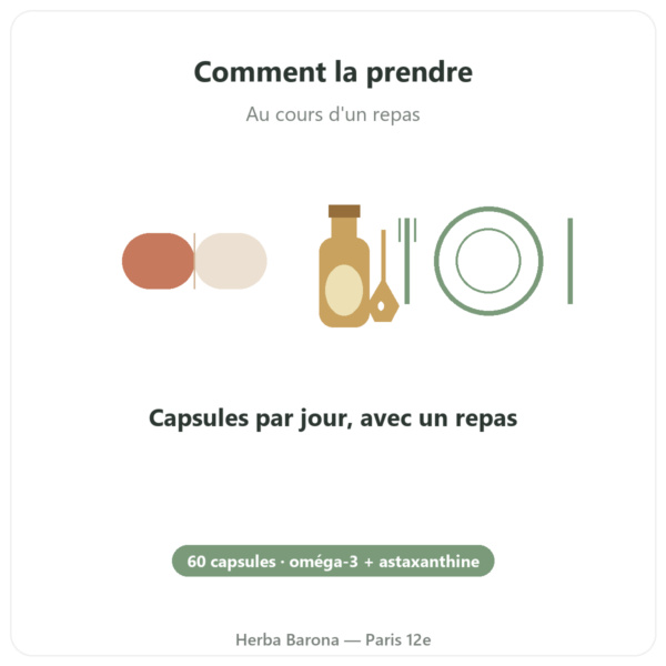 Huile de Calanus – Dr Jacob's – 60 capsules mode emploi conseil de prise Paris Herba Barona