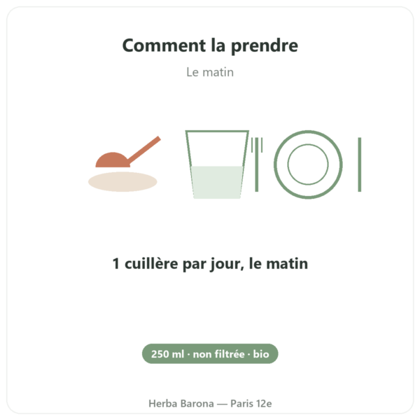 Huile de nigelle BIO non filtrée 250 ml – Krauterland mode emploi conseil de prise Paris Herba Barona