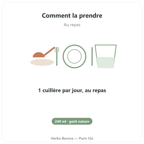 Huile Foie de Morue Nature LYSI Islande 240ml mode emploi conseil de prise Paris Herba Barona