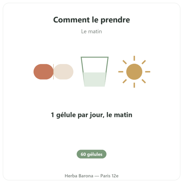Huperzine A – Dynveo – 60 gélules mode emploi conseil de prise Paris Herba Barona
