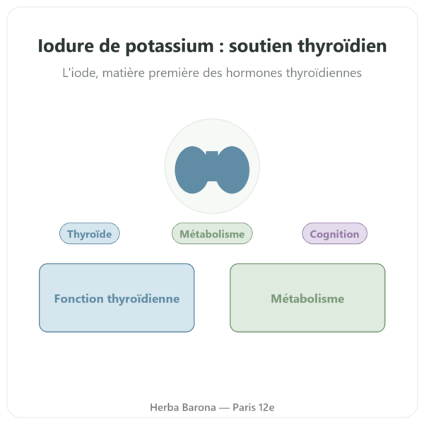 Iodure de potassium – Dynveo – 60 gélules presentation Paris Herba Barona