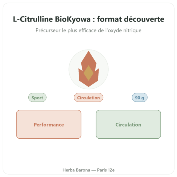 L-Citrulline poudre BioKyowa 90 g – Nutrimuscle presentation Paris Herba Barona