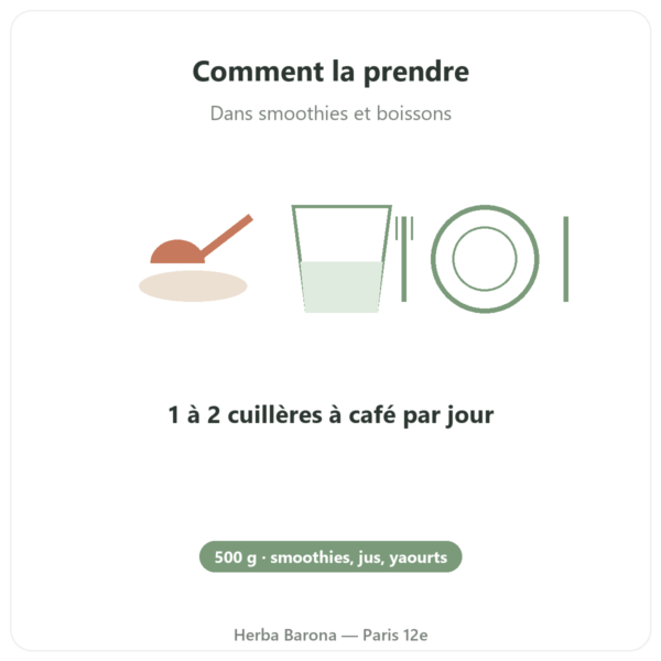 Maca Noire Bio en Poudre – Energy Feelings – 500 g mode emploi conseil de prise Paris Herba Barona