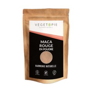 Maca Rouge bio en poudre Vegetopie 200g superaliment Perou Paris Herba Barona