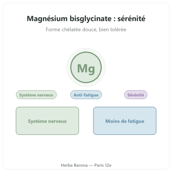 Magnésium BISGLYCINATE en poudre 250 g – Dynveo presentation Paris Herba Barona