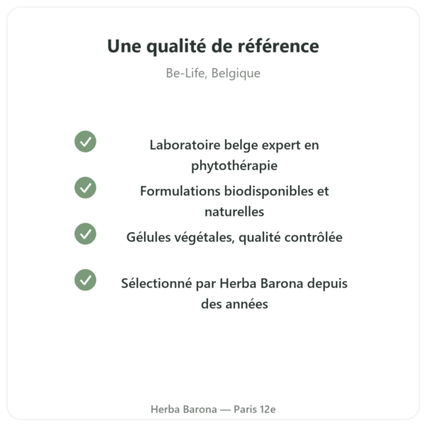Magnésium Quatro 900 – 90 gélules – Be-Life qualite Paris Herba Barona